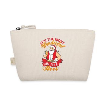 Le moment le plus merveilleux pour une bière Retro Ugly Christma - Trousse biologique - nature - Devant