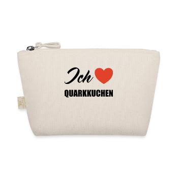 Ich liebe Quarkkuchen - Bio-Täschchen - Natur - Vorne