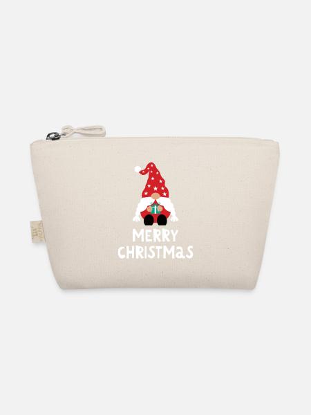 Merry Christmas Lustiges Weihnachtsshirt - Bio-Täschchen - Natur