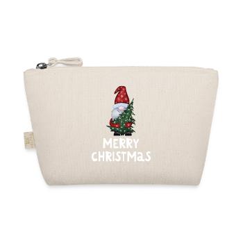 Merry Christmas Lustiges Weihnachtsshirt - Bio-Täschchen - Natur - Vorne