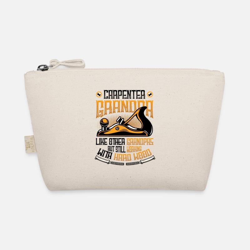 Carpenter Grandpa, works with hard woodwork Organic Pouch
