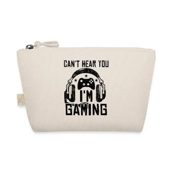 Can't Hear You - I'm Gaming - Organic Pouch - nature - Front