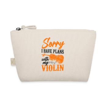 Violin Violinist Vintage Sorry I - Bio-Täschchen - Natur - Vorne