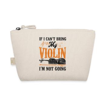 Violin Violinist Vintage If I - Bio-Täschchen - Natur - Vorne