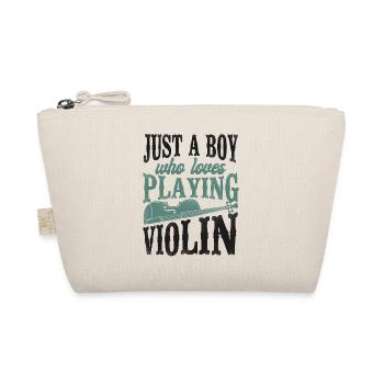 Violin Violinist Vintage Just A - Bio-Täschchen - Natur - Vorne