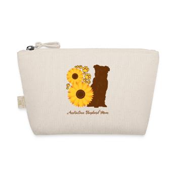 Sonnenblumenmutter - Australischer Schäferhund - Bio-Täschchen - Natur - Vorne