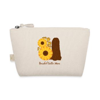 Sonnenblumenmutter - Bearded Collie - Bio-Täschchen - Natur - Vorne