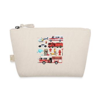Fire Engine Rescue Firefighter Firefighter - Organic Pouch - nature - Front
