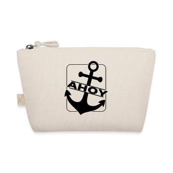 Ahoi Segeln Anker - Bio-Täschchen - Natur - Vorne