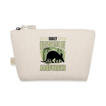 Easily distracted by Aardvarks Aardvark - Organic Pouch - nature - Front