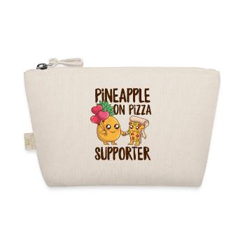 Hawaiian Pizza Fast Food Funny Pineapple on Pizza - Organic Pouch - nature - Front