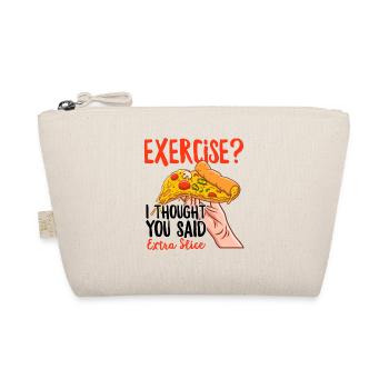 Pizza Design for Men and Women Fast Food Funny - Organic Pouch - nature - Front