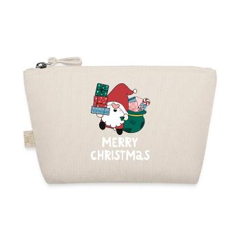 Merry Christmas Funny Christmas Shirt - Organic Pouch - nature - Front