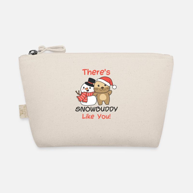 Otter There's snowbuddy like snowman pun Organic Pouch
