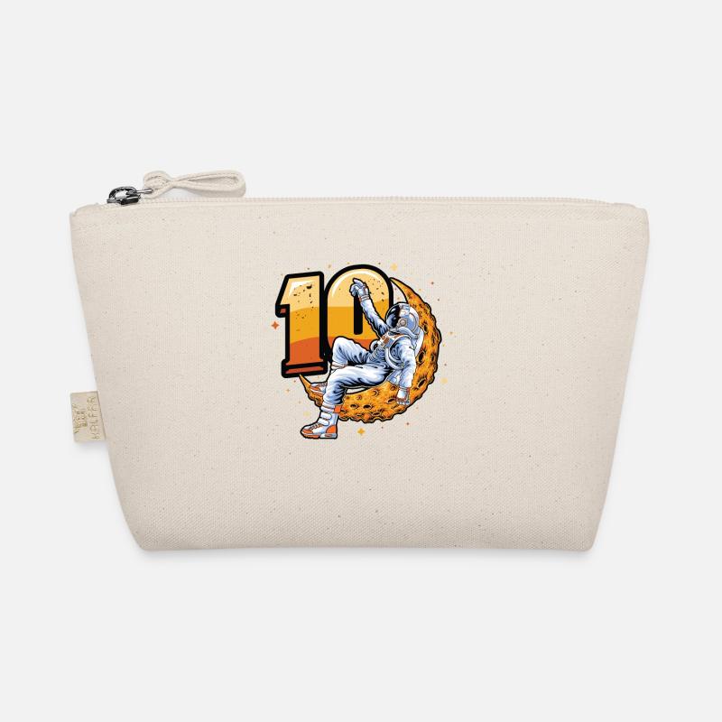 10th birthday, astronaut, decorations Organic Pouch
