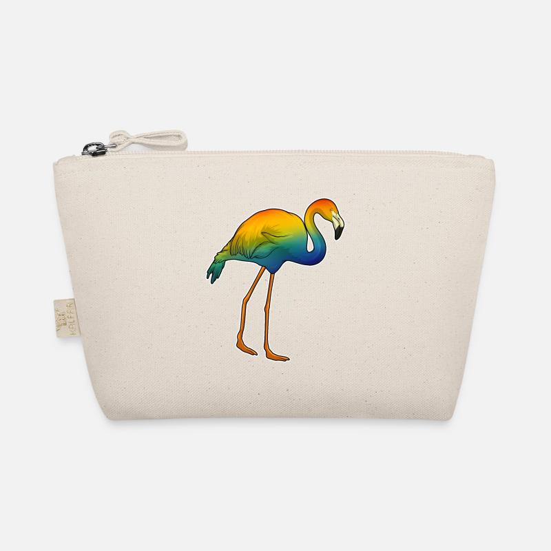 Flamingo Regenbogen Bio-Täschchen