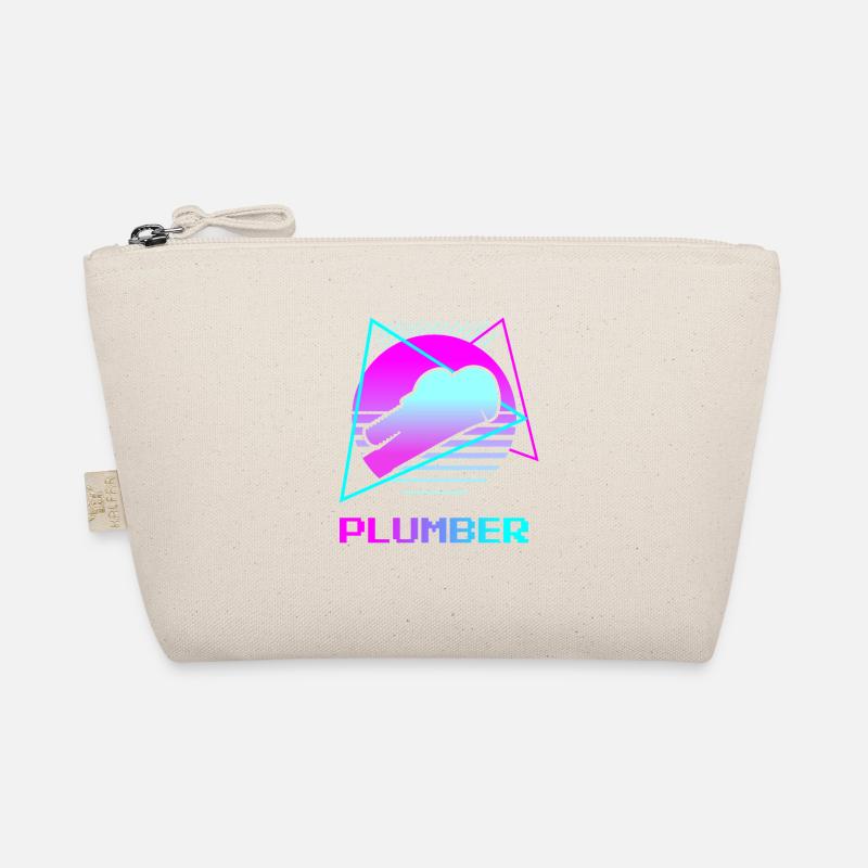 Retro Klempner Sanitär Bio-Täschchen
