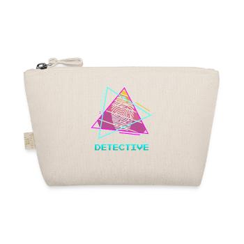 Retro Detektiv Ermittler - Bio-Täschchen - Natur - Vorne
