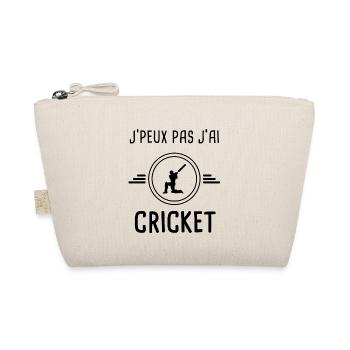 je peux pas j'ai cricket joueur pour batteur - Trousse biologique - nature - Devant