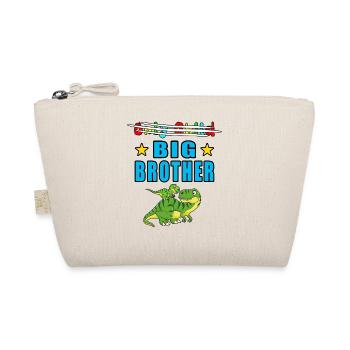 Only Child I'm Going To Be A Big Brother - Organic Pouch - nature - Front