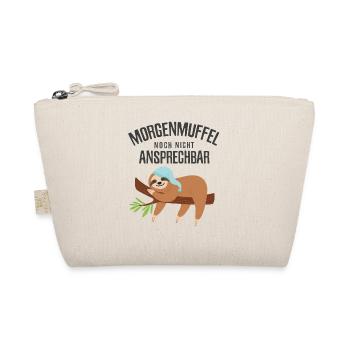 Morgenmuffel Nicht Ansprechbar Faultier Pyjama - Bio-Täschchen - Natur - Vorne
