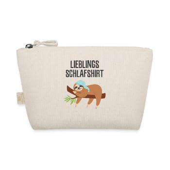 Lieblings Schlafshirt Faultier Pyjama - Bio-Täschchen - Natur - Vorne