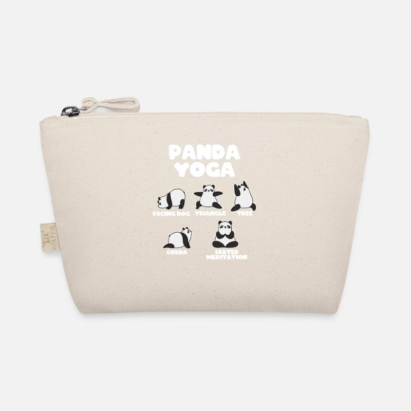 Panda Yoga - Bio-Täschchen - Natur