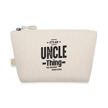 It's an Uncle Thing Funny Dad Grandpa - Organic Pouch - nature - Front
