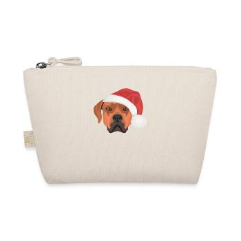 Rhodesian Ridgeback Frohe Weihnachten - Bio-Täschchen - Natur - Vorne