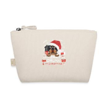 Rauhaardackel Weihnachtsmarkt - Bio-Täschchen - Natur - Vorne