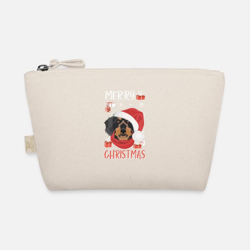 Teckel à poil dur Joyeux Noël Trousse biologique