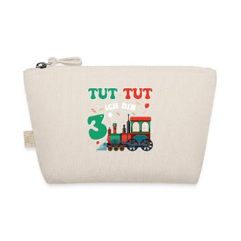 3ème anniversaire, 3 ans trains Lok Kids, garçon garçon - Trousse biologique - nature - Devant