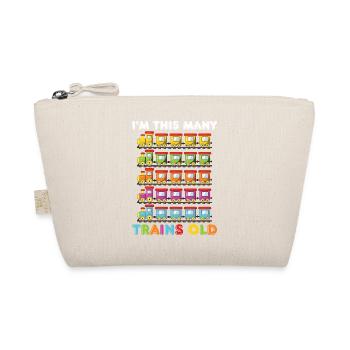 5ème anniversaire, 5 ans trains Lok Kids Boy Boy train - Trousse biologique - nature - Devant