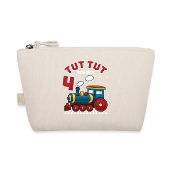 4ème anniversaire, 4 ans trains Lok Kids Boy Boy train - Trousse biologique - nature - Devant
