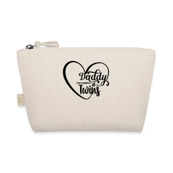 Twin daddy Father Daddy Father Twins - Organic Pouch - nature - Front