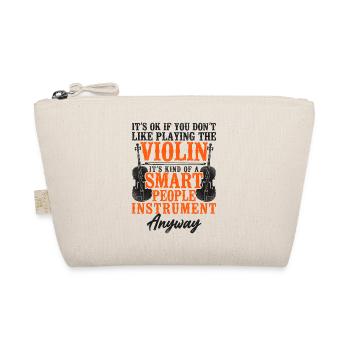Violin Violinist Vintage It's Ok - Bio-Täschchen - Natur - Vorne