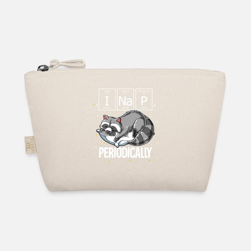 Schlafwaschbär Ich mache regelmäßig ein Nickerchen Bio-Täschchen