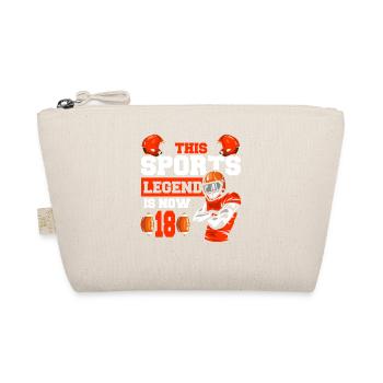 This sports legend is now 18, rugby game 18. - Organic Pouch - nature - Front