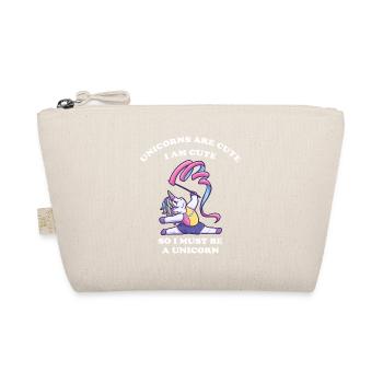 Rhythmische Sportgymnastik Einhorn Mädchen - Bio-Täschchen - Natur - Vorne