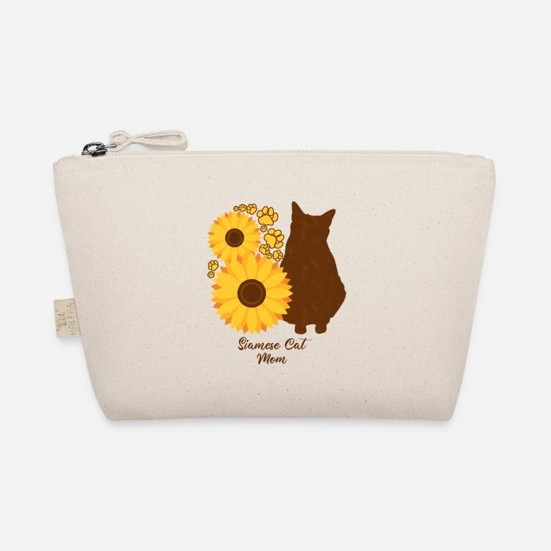 Sonnenblumenmutter - Siamkatze Bio-Täschchen