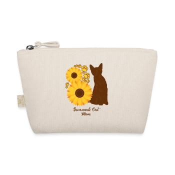 Sunflower Mother - Savannah Cat - Organic Pouch - nature - Front