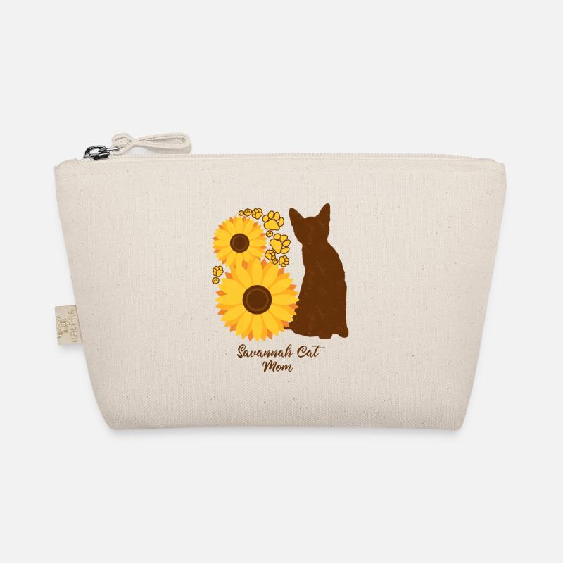 Sonnenblumenmutter - Savannah Cat Bio-Täschchen