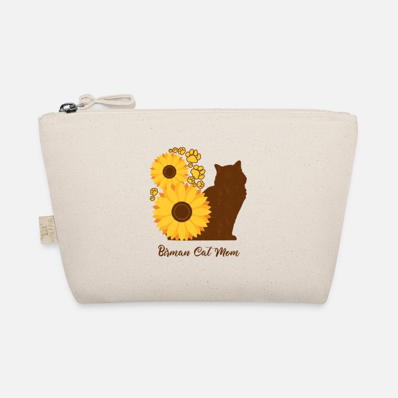 Sunflower mother - Burmese cat Organic Pouch