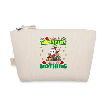 Sur la liste coquine et je ne regrette rien Père Noël - Trousse biologique - nature - Devant