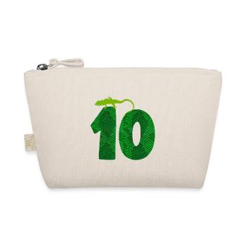 10th Birthday Lizard 10 Reptile Theme Party Ten - Trousse biologique - nature - Devant