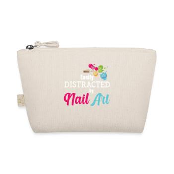 Easily distracted by Nail Art Nail Tech - Organic Pouch - nature - Front