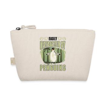 Easily distracted by Penguins Penguin - Organic Pouch - nature - Front