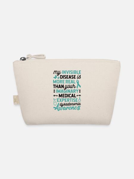 My Invisible Disease Dysautonomia Awareness - Organic Pouch - nature - Front