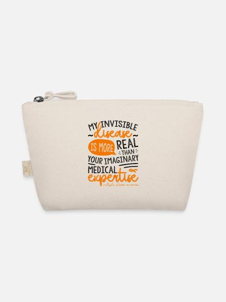 My Invisible Disease Multiple Sclerosis Awareness - Organic Pouch - nature - Front