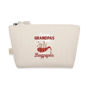 Some Grandpas Play Bingo Real Grandpas Play Bagpip - Organic Pouch - nature - Front